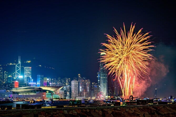 2025 Chinese New Year Fireworks Open Bar Yacht Dinner Cruise HK - Indoor comfort and outdoor views