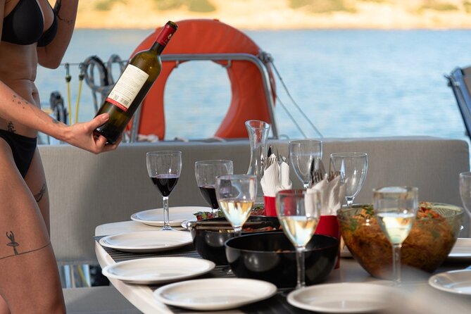 Ag. Nikolaos: Catamaran Trip with Sushi, Drinks, & Water Toys - What the crew and boat do well