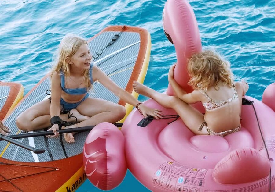 Agios Nikolaos: Spinalonga PM Catamaran Cruise with Dinner - The long stop in a clear-water bay