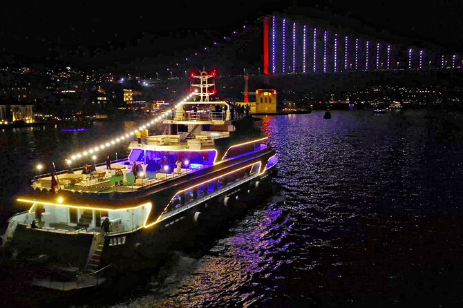 All Inclusive Luxury Bosphorus Dinner Cruise & Turkish Night Show - Sailing Beneath Two Glowing Bridges
