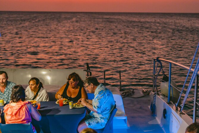 Aruba Sunset Sail Dinner Cruise with Open Bar by Catamaran - Music, dancing, and the after-dinner mood