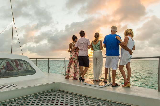 Aruba Sunset Sail Dinner Cruise with Open Bar by Catamaran - The opening sail along Aruba’s shoreline