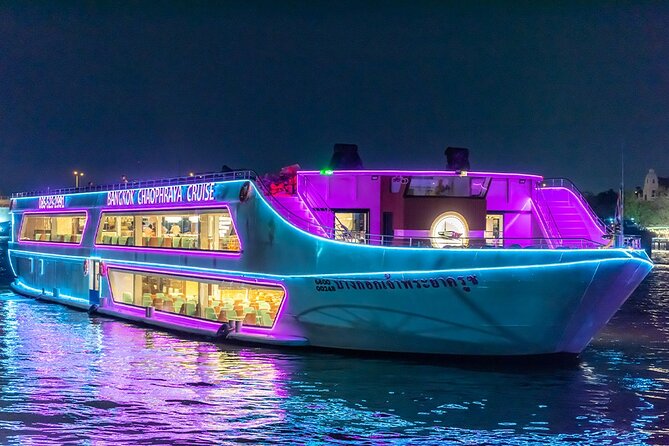 Bangkok Chaophraya Dinner Cruise with Thai Cultural Show - The Grand Palace and Wat Kalayanamit