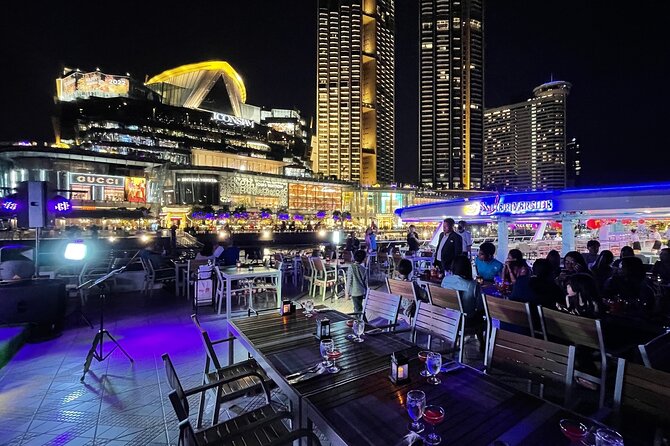 Bangkok Dinner Cruise with Intl Buffet, Live Music & Hotel Pickup - Further north to Rama VII Bridge