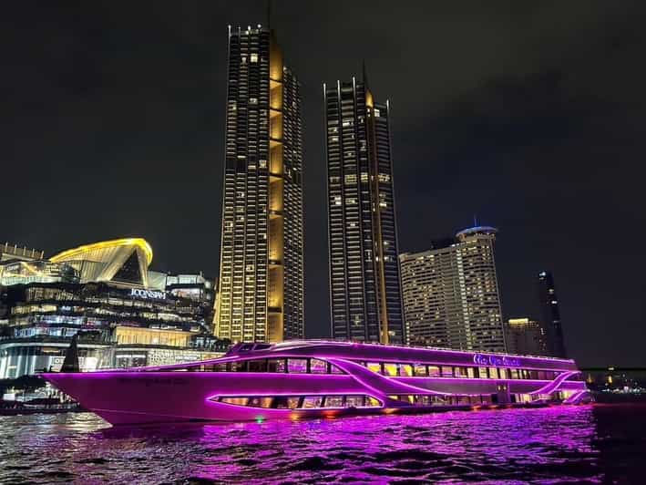Bangkok: Opulence Luxury River Dinner Cruise - The Grand Palace and Wat Pho after dark