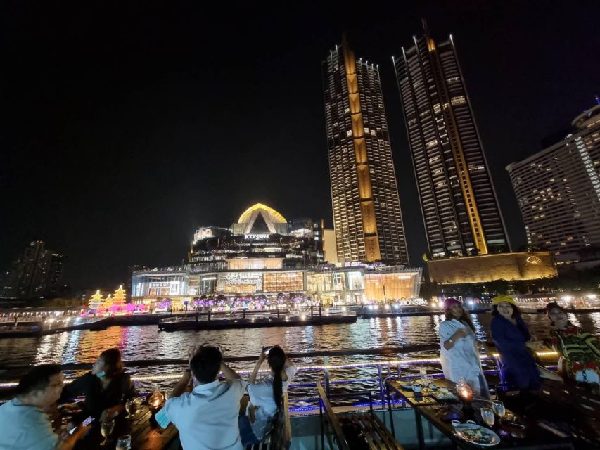 Bangkok: White Orchid Chao Phraya Dinner Cruise - Passing Beneath Rama VIII Bridge