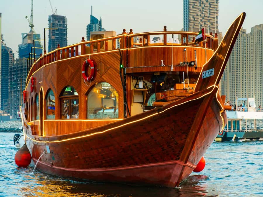 Best 5-Star Dhow Dinner Cruise Dubai Marina Jack Sparrow - What the 90-minute route actually feels like