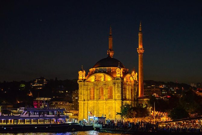 Bosphorus Dinner Cruise & Entertaintment & Private Table & Wi-Fi - Crossing beneath the Bosphorus Bridge