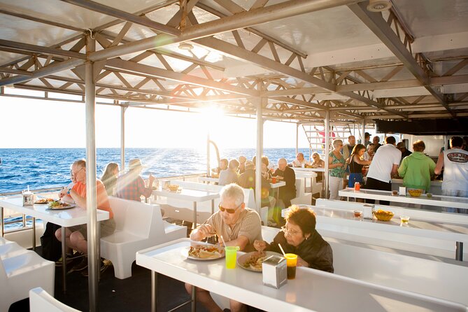 Cabo Sunset Dinner Cruise: Fajitas, Lands End and Party - The upper deck is the party zone