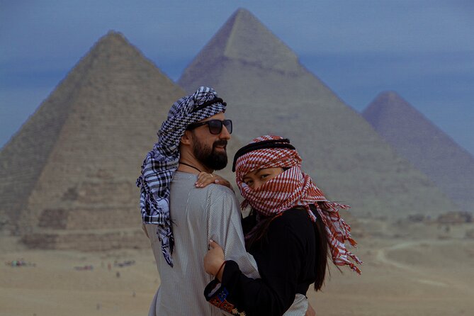 Cairo Airport Transit Tours Visit Giza Pyramids Egyptian Museum Bazaar & Nile Dinner Cruise - Giza Plateau: three pyramids in two hours