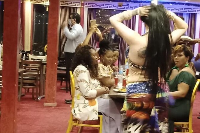 Cairo Dinner Cruise in Nile River With Belly Dancer & Tanora show - Pickup from Giza or central Cairo