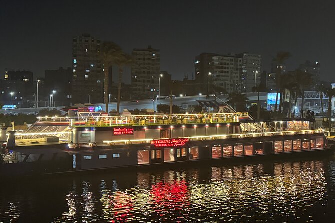 Cairo Dinner Cruise on the Nile with Pickup - Live music, belly dancing, and the Tanoura show