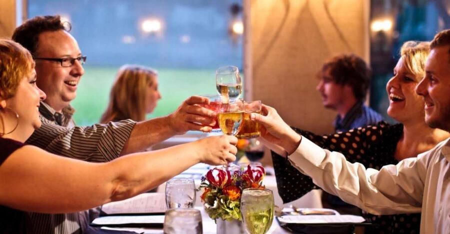 Charleston: Luxury Harbor Dinner Cruise - Arriving at Patriots Point and getting settled