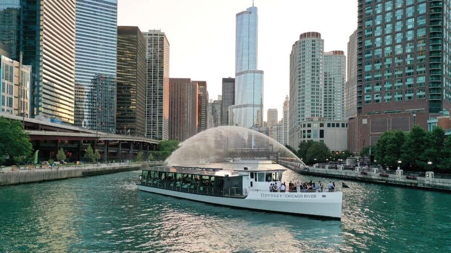 City Cruises Chicago: Brunch, Lunch, or Dinner River Cruise - Boarding beside NBC Tower