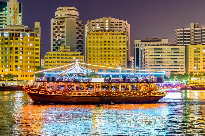 Dhow Cruise Dinner in Creek with Transfer - The boat ride between Bur Dubai and Deira