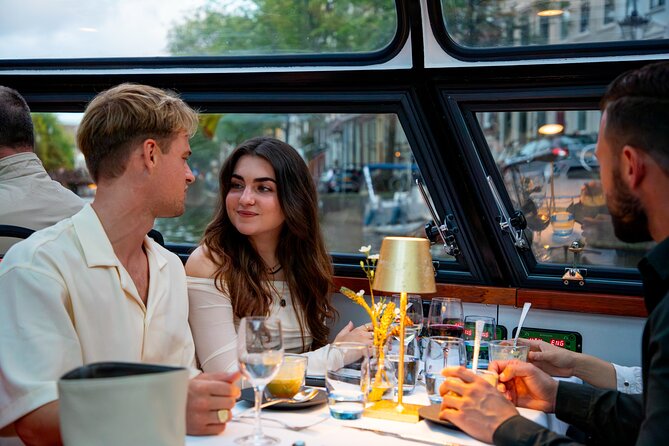 Dinner Canal Cruise Amsterdam: 4-Courses Including Drinks - Anne Frank House and Westerkerk from the water