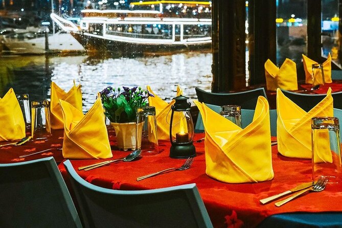 Dinner Cruise Marina with Transfers - Setting sail on a traditional Dubai dhow