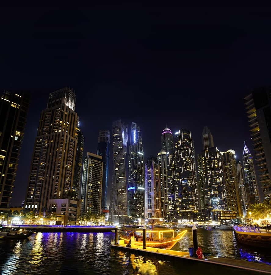 Dubai: Big Bus Panoramic Night Tour & Optional Dinner Cruise - Burj Khalifa and Dubai Mall after dark