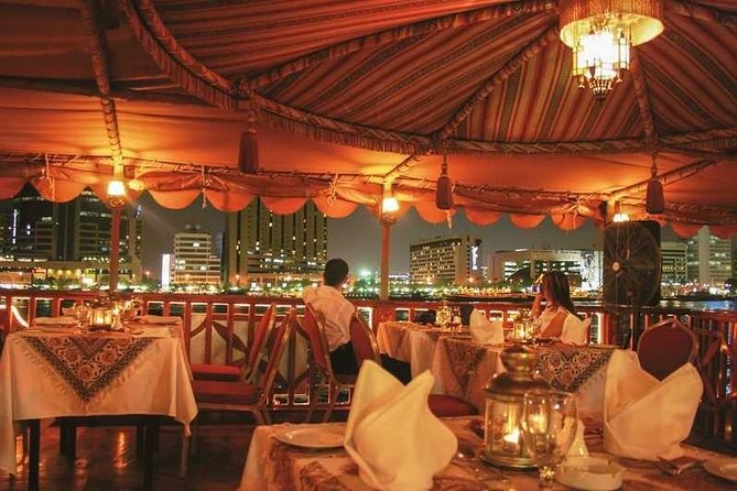 Dubai Creek Dhow Cruise Dinner - Two hours on the creek after dark