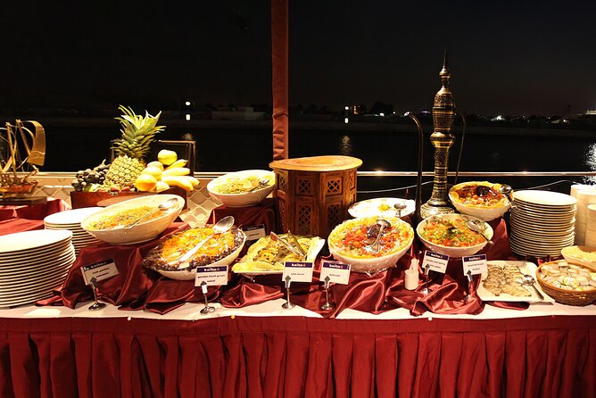 Dubai Creek Dhow Dinner Cruise - Unlimited soft drinks, juices, tea, and coffee