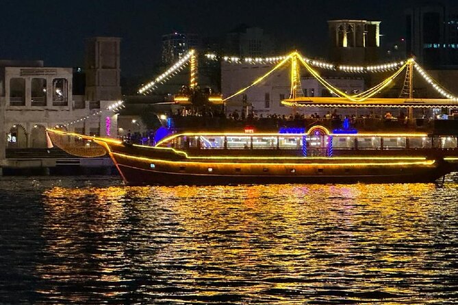 Dubai Dhow Cruise Dinner Al Seef Creek Multicusine - Starting beside Dubai Creek at Al Seef