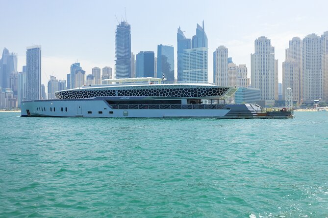 Dubai: Lotus Mega Yacht 3-Hours Dinner Cruise Tour - Bluewaters Island and Ain Dubai photo stop