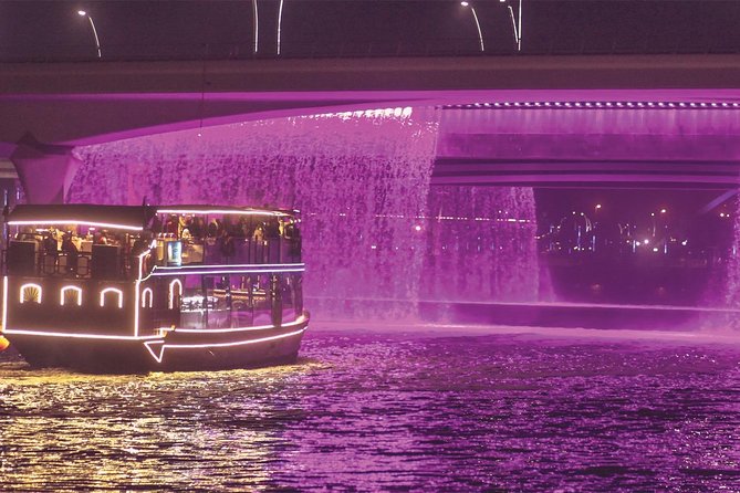 Dubai Luxury Canal Dinner Cruise with Optional Transfer - The dhow, seating, and the extra AED50 decision