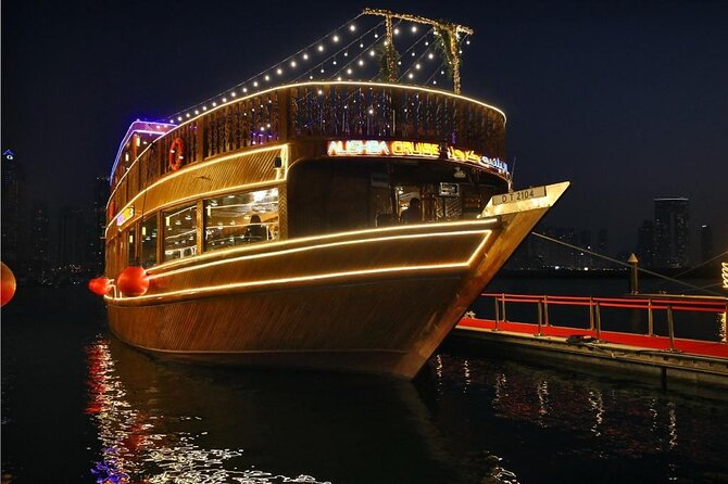 Dubai Marina Luxurious Dhow Cruise Dinner International Buffet - Key things to know before booking