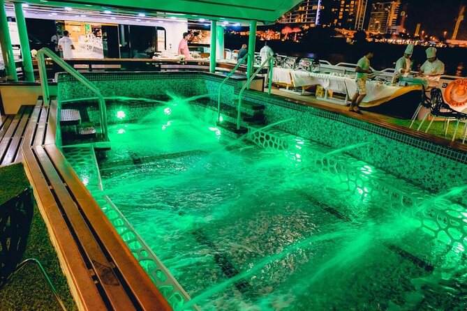 Dubai Marina Luxury Cruise w/ 5 Star Buffet Dinner & Transfer - Burj Al Arab and Atlantis from the boat