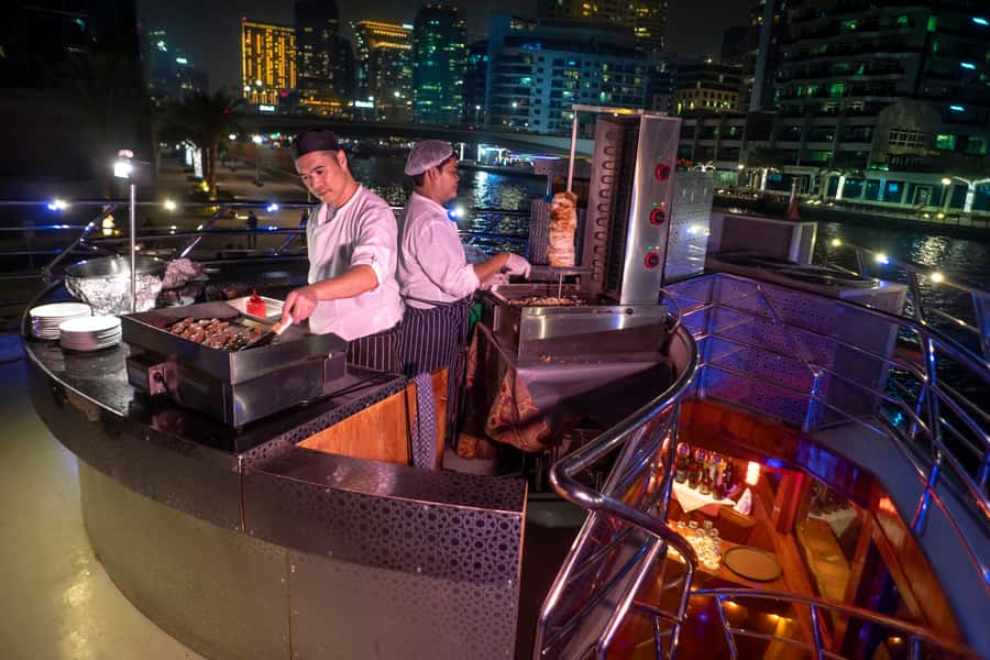 Dubai: Marina Luxury Dhow Dinner Cruise - The Arabic welcome sets the tone