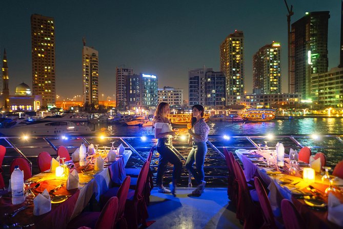 Dubai Marina: Luxury Dhow Dinner Cruise with Hotel Transfer - Buffet dinner beside Marina Mall