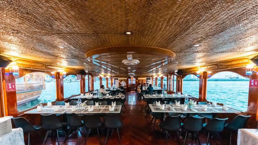 Dubai: Scenic Dhow Cruise with Buffet Dinner and Live Shows - The Creek Views: Old Souk, Water Taxis, and City Lights