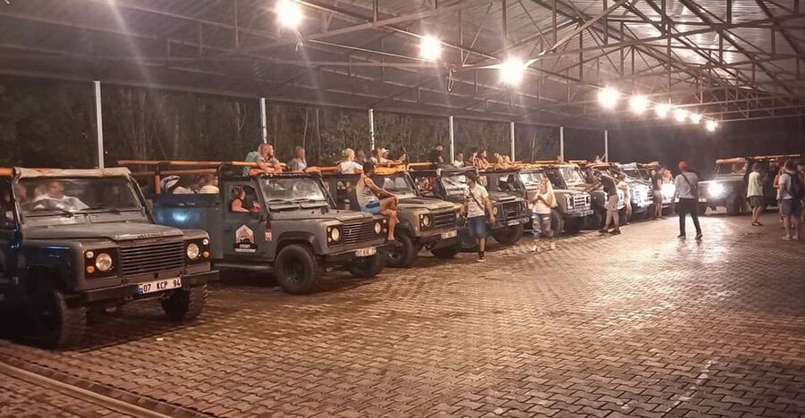 From Alanya: Night Safari Tour with Dinner and Boat Tour - The Jeep Ride Begins Around Cleopatra