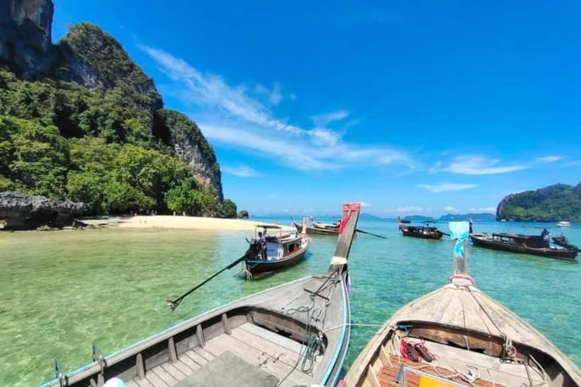 From Ao Nang Hong Island Longtail Cruise with Sunset Dinner - Hong Island: beach, snorkeling, and the big view