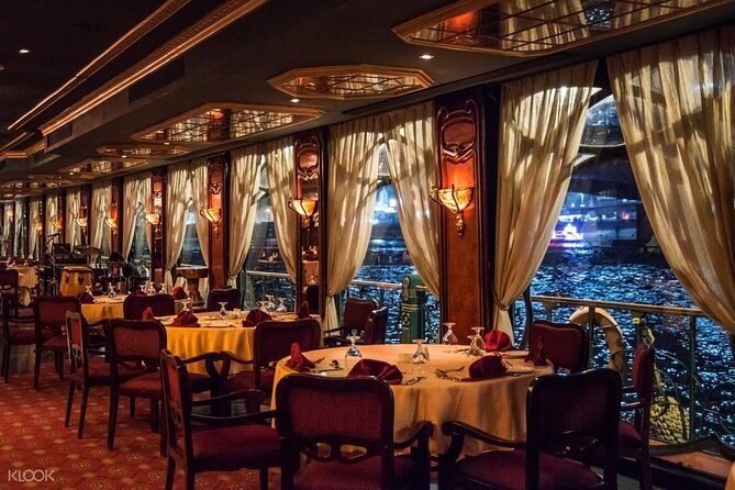 From Cairo: 5 Stars Nile Dinner Cruise with Live Entertainment - Belly dancing and live music during dinner