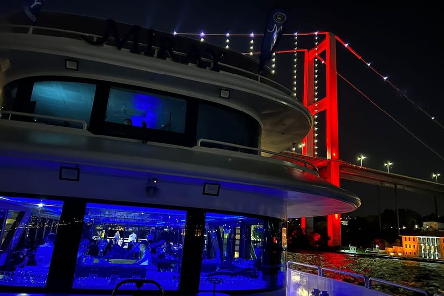 From Istanbul: Bosphorus Dinner Cruise Tavern & World Show - Dinner, snacks, and the drink policy