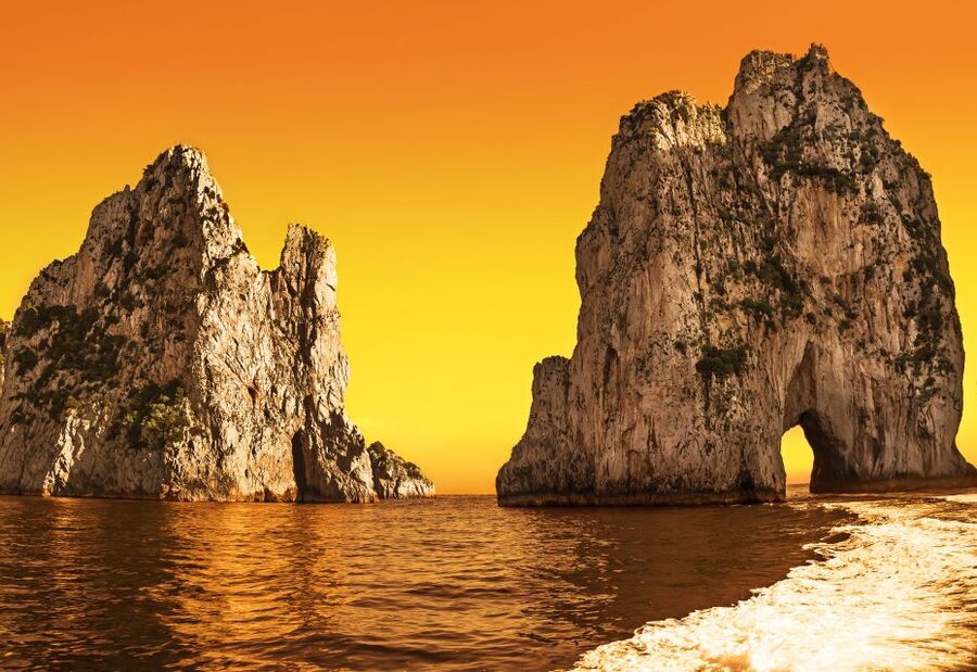 From Sorrento: Private Sunset Cruise with stop for Dinner - Nerano: the evening dinner stop