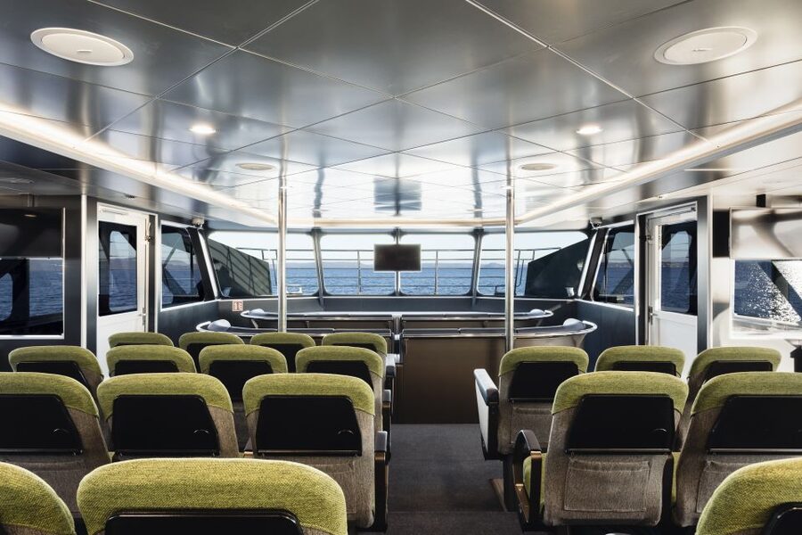 From Strahan: Evening Dinner Cruise on the Gordon River - Main Deck or Premier Upper Deck?