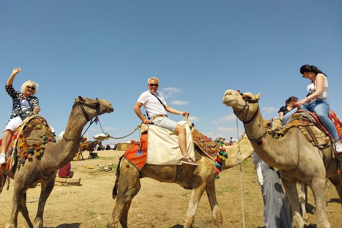 Giza Pyramids, Camel Ride, ATV and Shopping Tour w/ Dinner Cruise - Seeing the three pyramids at Giza