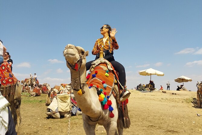 Giza Pyramids, Camel Ride, ATV and Shopping Tour w/ Dinner Cruise - The Great Sphinx and the panoramic photo stop