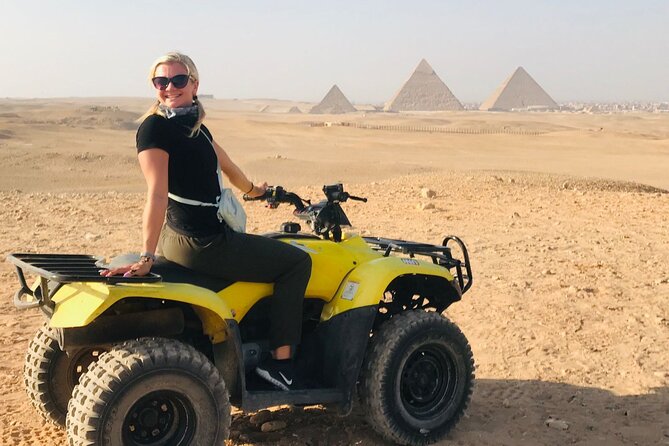 Giza pyramids, Sphinx, ATV bike, Lunch,Camel ride, Dinner cruise& shopping tour - Quick takeaways