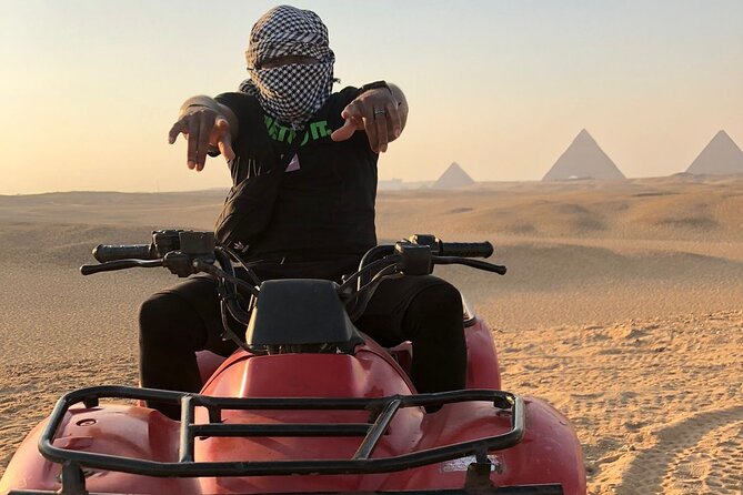 Giza pyramids, Sphinx, ATV bike, Lunch,Camel ride, Dinner cruise& shopping tour - How the private format changes the day
