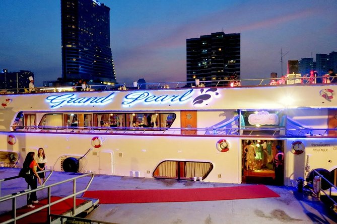 Grand Pearl Dinner Cruise along Chao Phraya River with Pickup - What the $134.56 price really covers