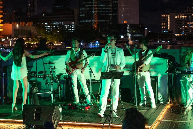 Grand Pearl Dinner Cruise Experience at Bangkok with Pickup - Thai buffet dinner and onboard entertainment