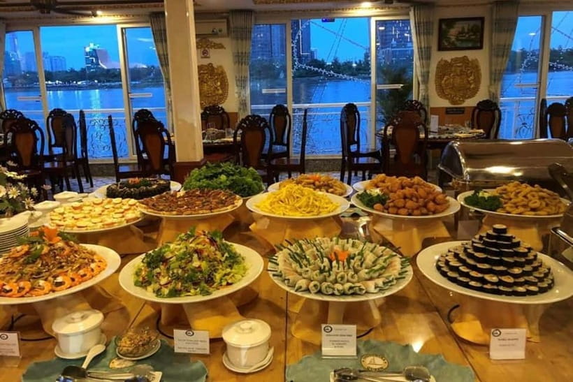 HCM: Night Experience Dinner Cruise on Saigon River - City Lights from the Water