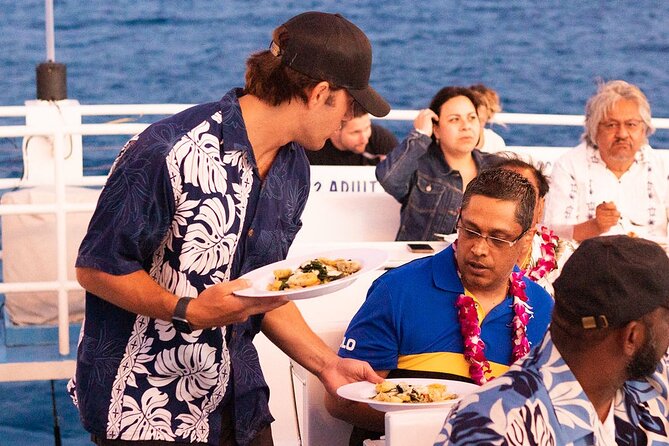 Honolulu Sunset Dinner Cruise with Friday Fireworks Show - What the Friday fireworks look like from the water