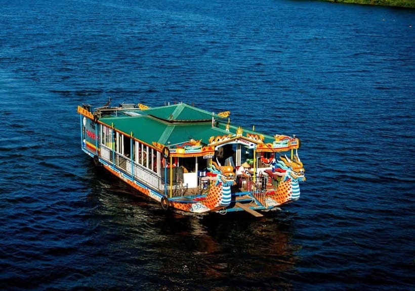 Hue: Perfume River Dinner Cruise with Traditional Show - A VIP Dragon Boat With Air Conditioning