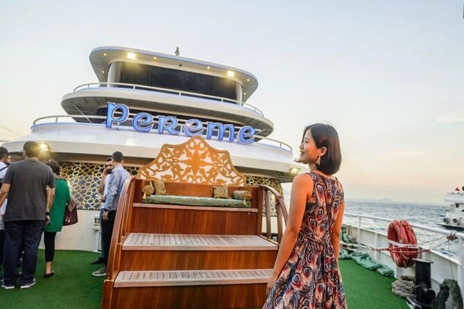 Istanbul Bosphorus Cruise Dinner, Drinks & Show with Pickup - Turkish dancing, music, and a crowded show floor