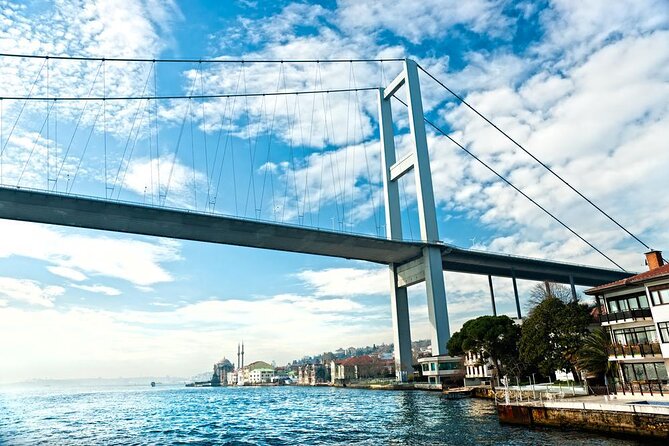 Istanbul Bosphorus Cruise Dinner, Drinks & Show with Pickup - Kabataş, the first bridge, and the opening views