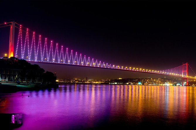Istanbul Bosphorus Dinner Cruise and Turkish Night Show with DJ - Ortaköy Mosque and the return toward the city